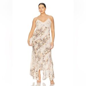 AFRM Vince Dress in Shine Snake